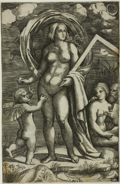 Venus ja Amor tekijältä Jacopo Francia