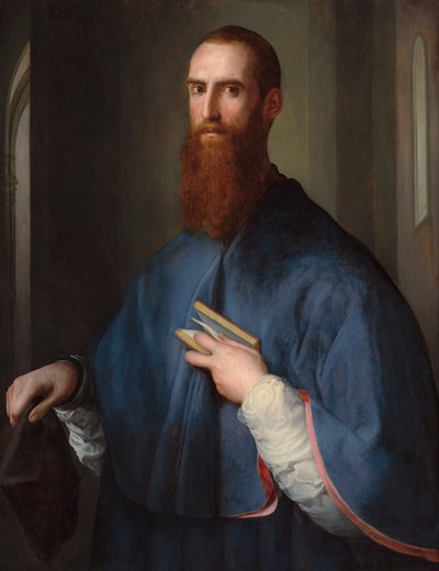 Monsignor della Casa, n. 1541-42 (öljy paneelille) tekijältä Jacopo Pontormo