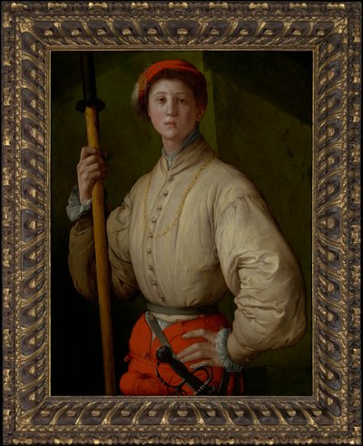 Halberdierin muotokuva (Francesco Guardi) tekijältä Jacopo Pontormo
