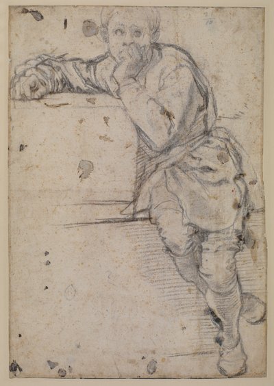 Istuva nuoriso tekijältä Jacopo Pontormo