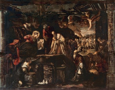 Maagien palvonta tekijältä Jacopo Robusti Tintoretto