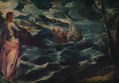Kristus Galileanmerellä, n. 1575-1580. tekijältä Jacopo Robusti Tintoretto