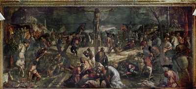 Ristiinnaulitseminen (öljy kankaalle) tekijältä Jacopo Robusti Tintoretto