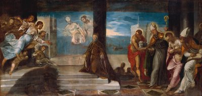 Doge Alvise Mocenigo esitteli Lunastajalle, noin 1577. tekijältä Jacopo Robusti Tintoretto