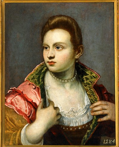 Naisen muotokuva, pitkittynyt ... tekijältä Jacopo Robusti Tintoretto