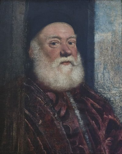 Muotokuva vanhasta miehestä, noin 1575 (öljy kankaalle). tekijältä Jacopo Robusti Tintoretto