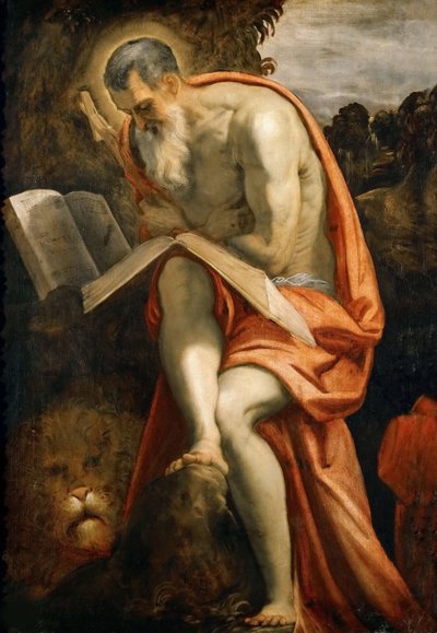 Pyhä Hieronymus, noin 1573-1575. tekijältä Jacopo Robusti Tintoretto