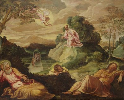 Agony in the Garden tekijältä Jacopo Robusti Tintoretto