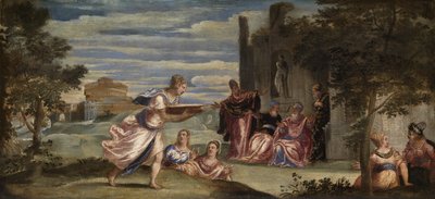 Tuccian koettelemus, n. 1555 (öljy kankaalle) tekijältä Jacopo Robusti Tintoretto
