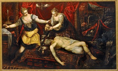 Holoferneksen kuolema ... (maalaus kankaalle) tekijältä Jacopo Robusti Tintoretto