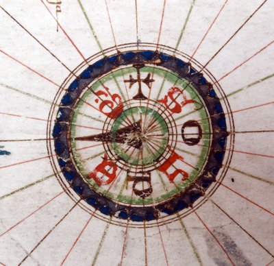 Kompassipiste, Euroopan renessanssikartta, Jacopo Russo (jälkeen) 1528 tekijältä Jacopo Russo