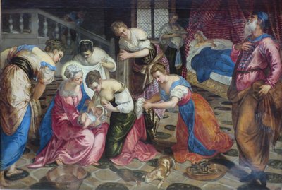 Johannes Kastajan syntymä tekijältä Jacopo Tintoretto