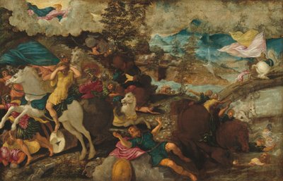 Pyhän Paavalin kääntymys, n. 1544. tekijältä Jacopo Tintoretto