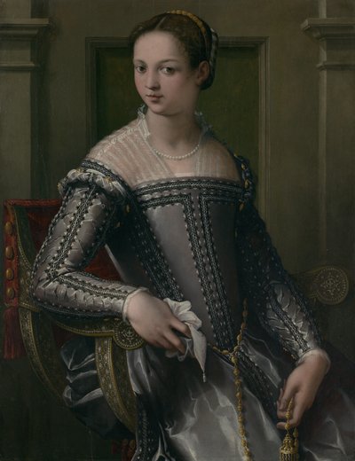 Naisen muotokuva, 1500-luvun puoliväli. tekijältä Jacopo Zucchi