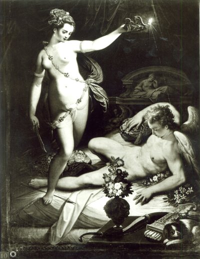 Psyke Yllättävä Cupid tekijältä Jacopo Zucchi