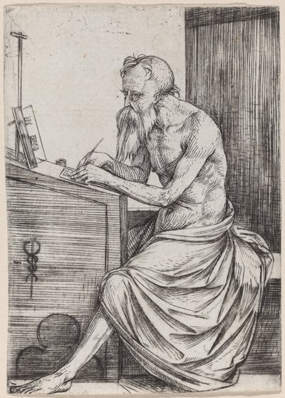 Pyhä Hieronymus, n. 15011504. tekijältä Jacopo de Barbari