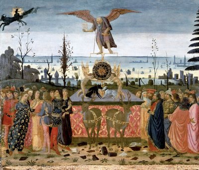 Ajan voitto, 1480-1490 tekijältä Jacopo del Sellaio
