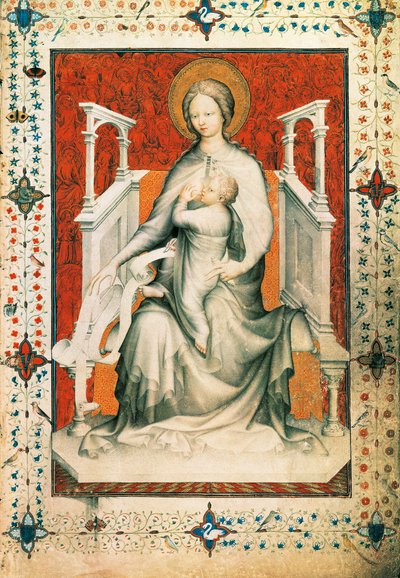 Madonna ja lapsi tekijältä Jacquemart de Hesdin