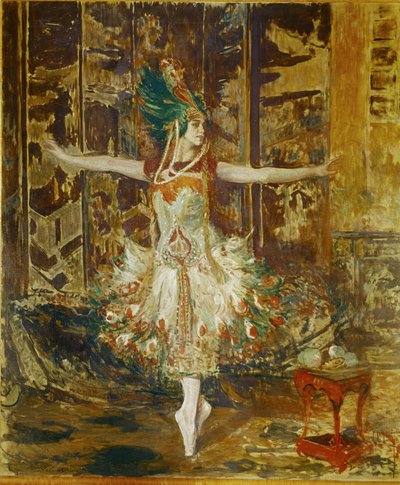 Tamara Karsavina tanssii Igor Stravinskyn baletissa Tulipunainen ... tekijältä Jacques Emile Blanche