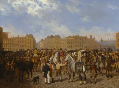Vanha Smithfield Market tekijältä Jacques-Laurent Agasse