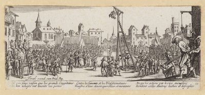 Sodan kurjuudet ja onnettomuudet (kaiverrus) tekijältä Jacques (after) Callot