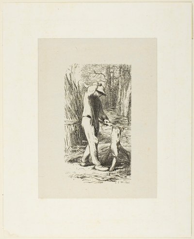 Ihminen tekee fagotteja tekijältä Jacques Adrien Lavieille