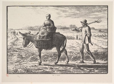Aamu sarjasta Four Times of the Day, 1830-75. tekijältä Jacques Adrien Lavieille