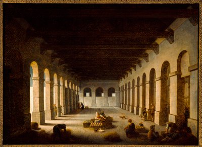The Valley Market, n. 1815 (öljy kankaalle) tekijältä Jacques Albert Senave