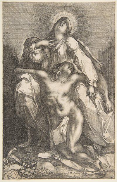 Pietà, 1612-16. tekijältä Jacques Bellange