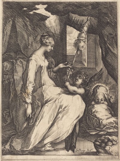 Madonna Spinning tekijältä Jacques Bellange
