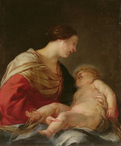Madonna ja lapsi, 1600-luku tekijältä Jacques Blanchard