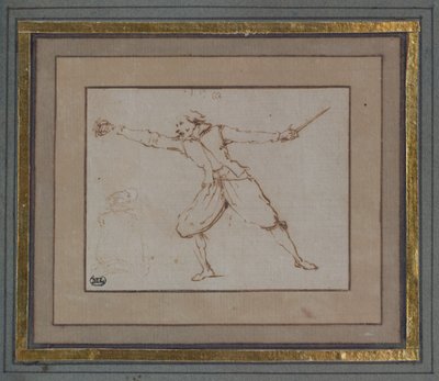Miekkailija, 1766 tekijältä Jacques Callot