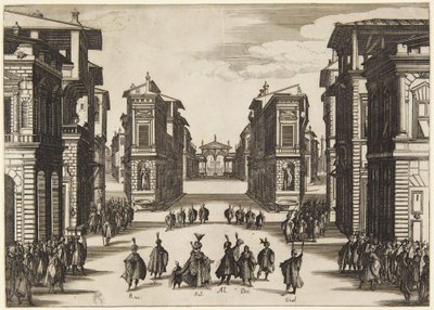 4. näytös sarjasta Soliman tekijältä Jacques Callot