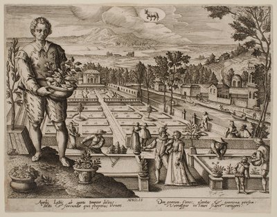 Huhtikuu, sarjasta ”Kuukaudet” tekijältä Jacques Callot