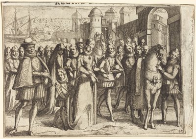 Saapuminen Valenciaan [etupuoli] tekijältä Jacques Callot