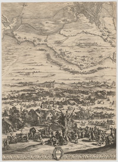 Ote teoksesta ”Bredan taistelu” tekijältä Jacques Callot