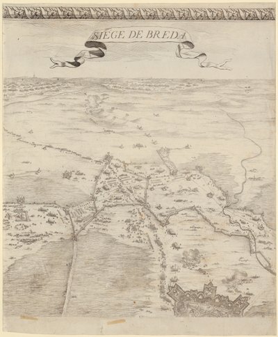 Yksityiskohta teoksesta "Bredan taistelu" tekijältä Jacques Callot