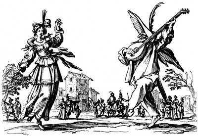 Balls of Sfessania - Jacomo Callotin etsauksista. tekijältä Jacques Callot