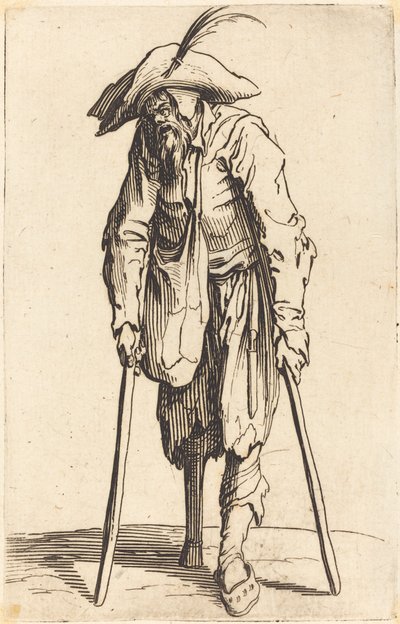 Kerjäläinen puisella jalalla tekijältä Jacques Callot