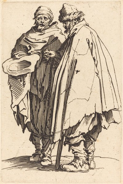 Sokea kerjäläinen ja seuralainen tekijältä Jacques Callot