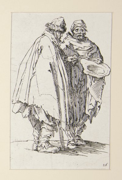Sokea mies ja hänen kumppaninsa, The Beggarsista (L tekijältä Jacques Callot