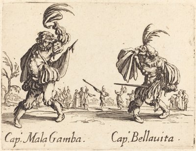 Kap. Mala Gamba ja Kap. Bellavita tekijältä Jacques Callot