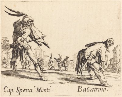 Kapteeni Spessa Monti ja Bagattino tekijältä Jacques Callot