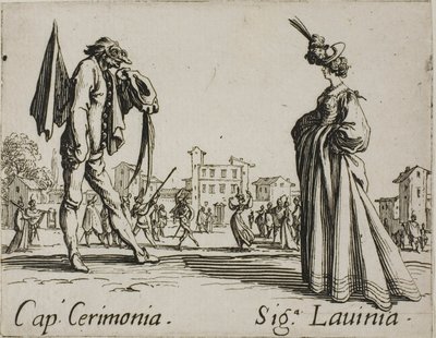 Kapteenin seremonia - Lady Lavinia, levy 3 Balli di Sfessaniasta. tekijältä Jacques Callot