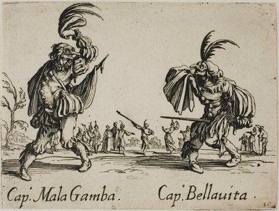 Kapteeni Mala Gamba - Kapteeni Bellavita, levy 15 Balli di Sfessaniasta. tekijältä Jacques Callot