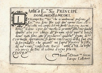 Eri lukujen kapriisit tekijältä Jacques Callot