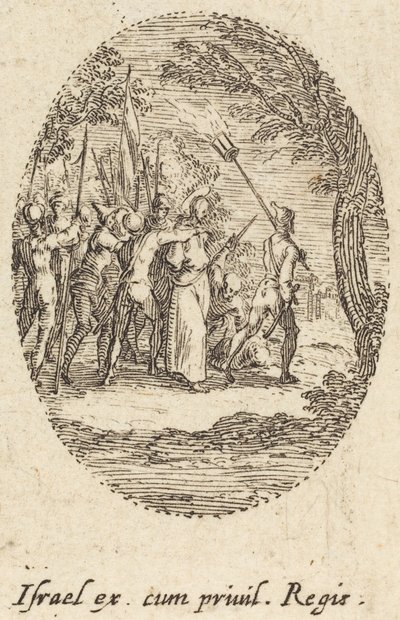 Kristus kantaa ristiä tekijältä Jacques Callot