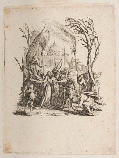 Kristus annettiin juutalaisille, ei. 4/11 La Petite Passionista tekijältä Jacques Callot