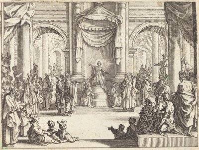 Kristus kiistelee lääkäreiden kanssa, 1635. tekijältä Jacques Callot