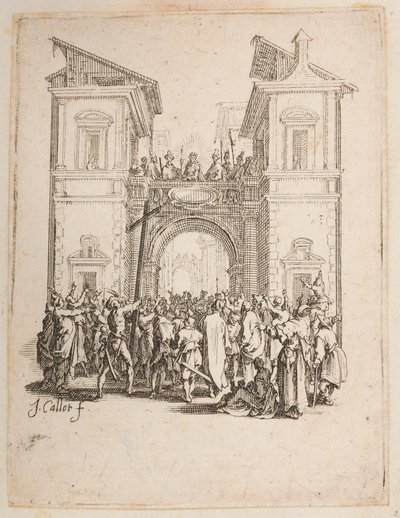Kristus esiteltiin kansalle, ei. 9/11 La Petite Passionista tekijältä Jacques Callot